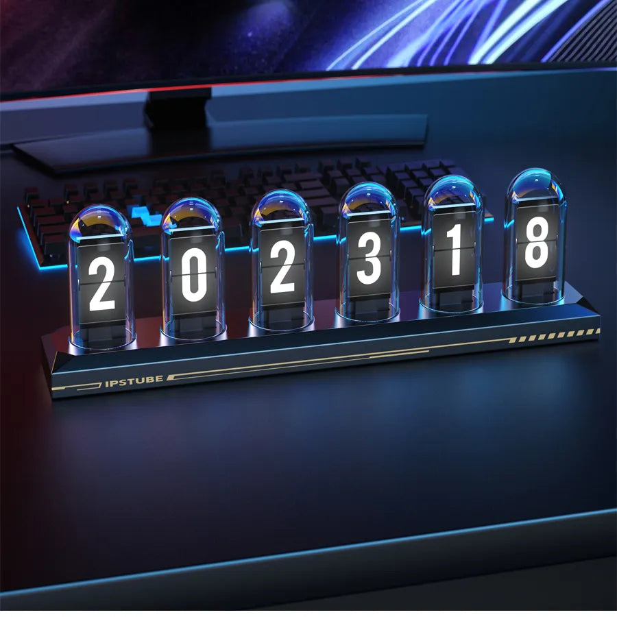 NIXIE TUBECLOCK IPSTUBE™ | STIJLVOLLE & LUXE DESKTOP KLOK